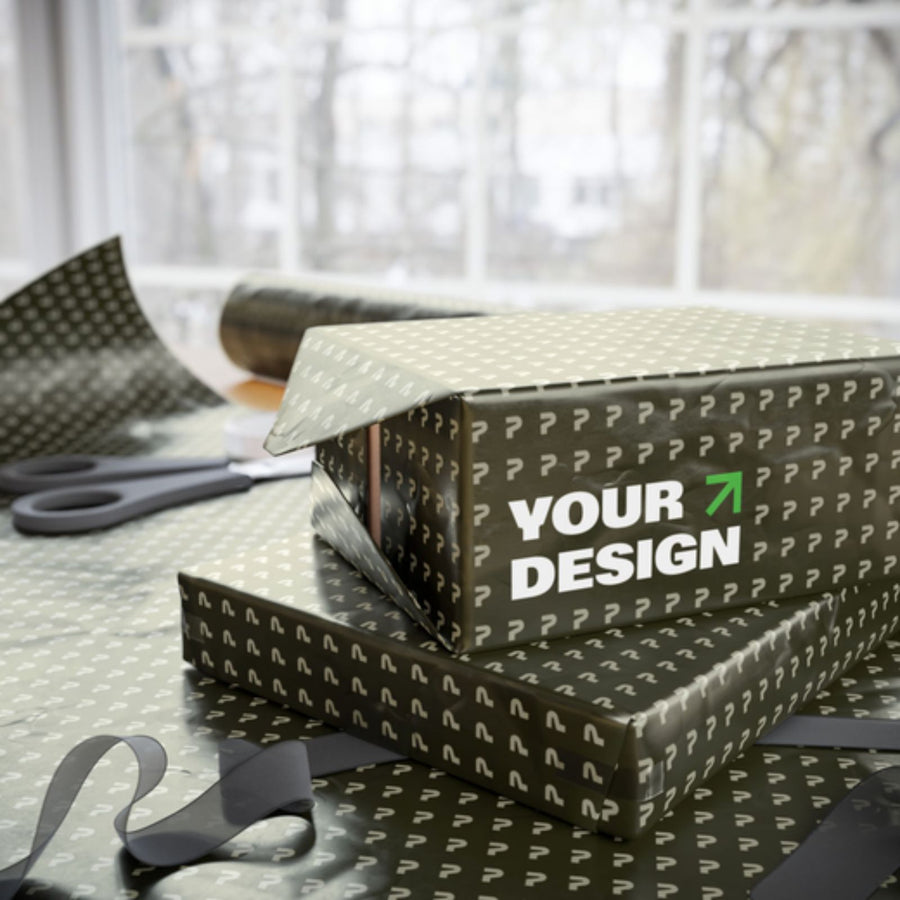 Custom Wrapping Paper Roll – Personalized Gift Wrap, Matte or Glossy Finish (30" Wide, Multiple Lengths)