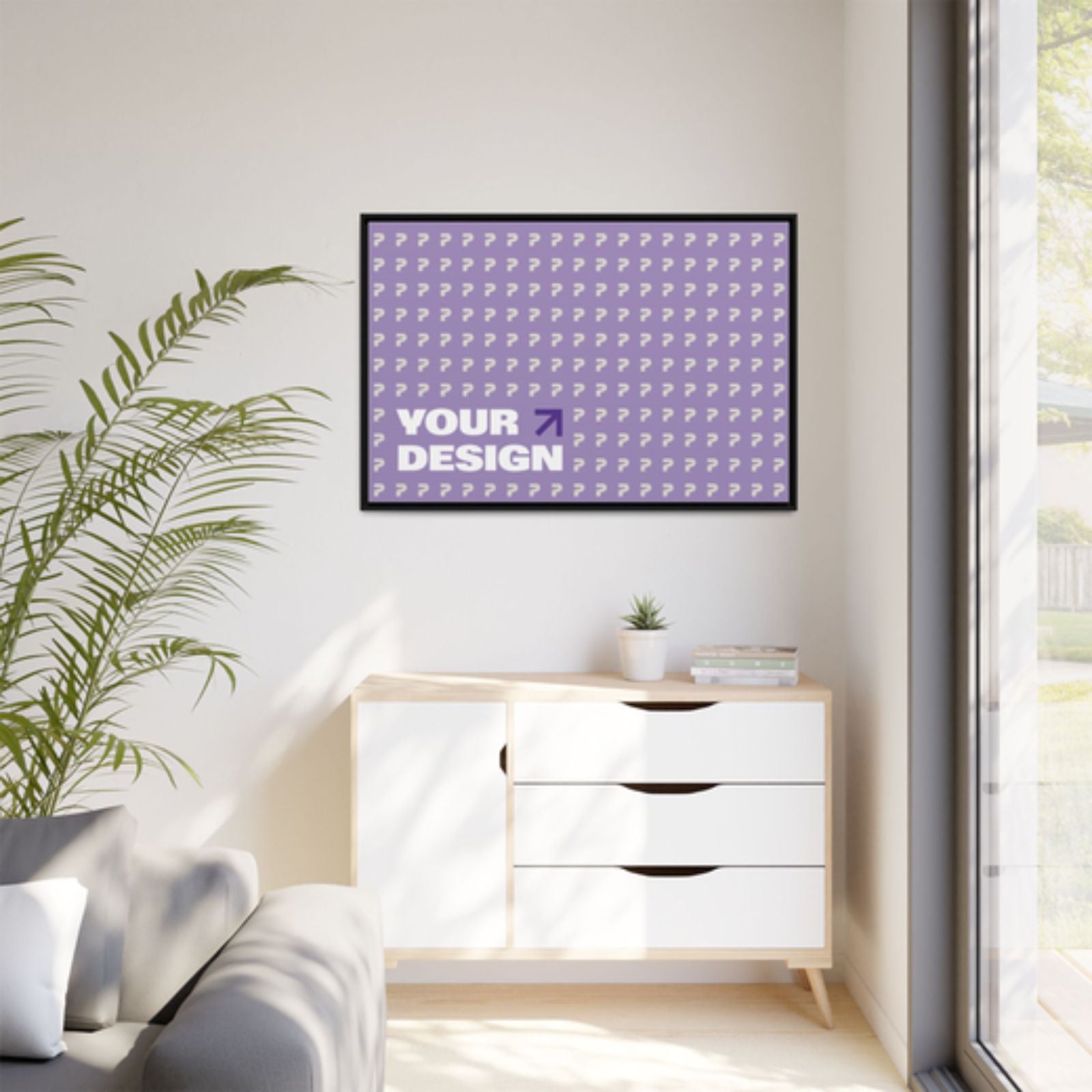 Matte Canvas, Framed (Multi-color)