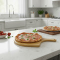 Personalized Bamboo Pizza Board | Engraved Wooden Pizza Serving & Cutting Board | Housewarming Gift