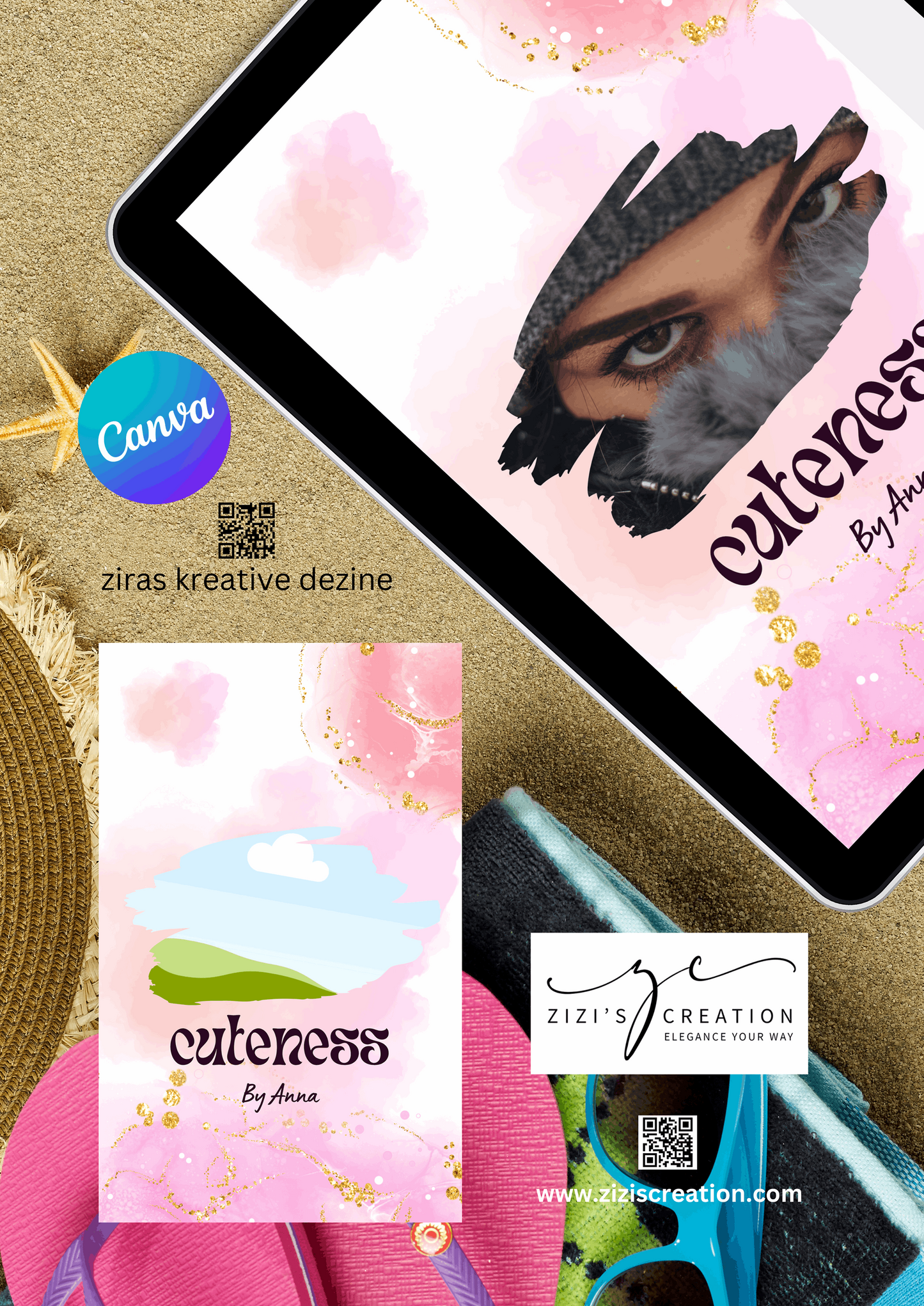 Cutness, Creative Canva Cover Frames for EBooks, Journals, Stories & Magazines - Elevate Your Design Game! | Customizable | Canva Edit