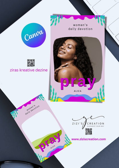 Pray, Creative Canva Cover Frames for EBooks, Journals, Stories & Magazines - Elevate Your Design Game! | Customizable | Canva Edit