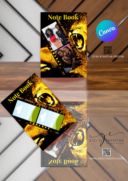 Notebook, Creative Canva Cover Frames for EBooks, Journals, Stories & Magazines - Elevate Your Design Game! | Customizable | Canva Edit