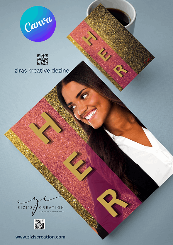 Her, Creative Canva Cover Frames for EBooks, Journals, Stories & Magazines - Elevate Your Design Game! | Customizable | Canva Edit