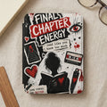 E-reader cover with "FINAL CHAPTER ENERGY" text and graphic design.