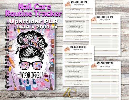 Nail Care Routine Tracker | Templates for Canva | Journal | Planner | Editable | Digital download