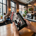 E-reader case with "Final Chapter Energy" and book graphics held in hands.