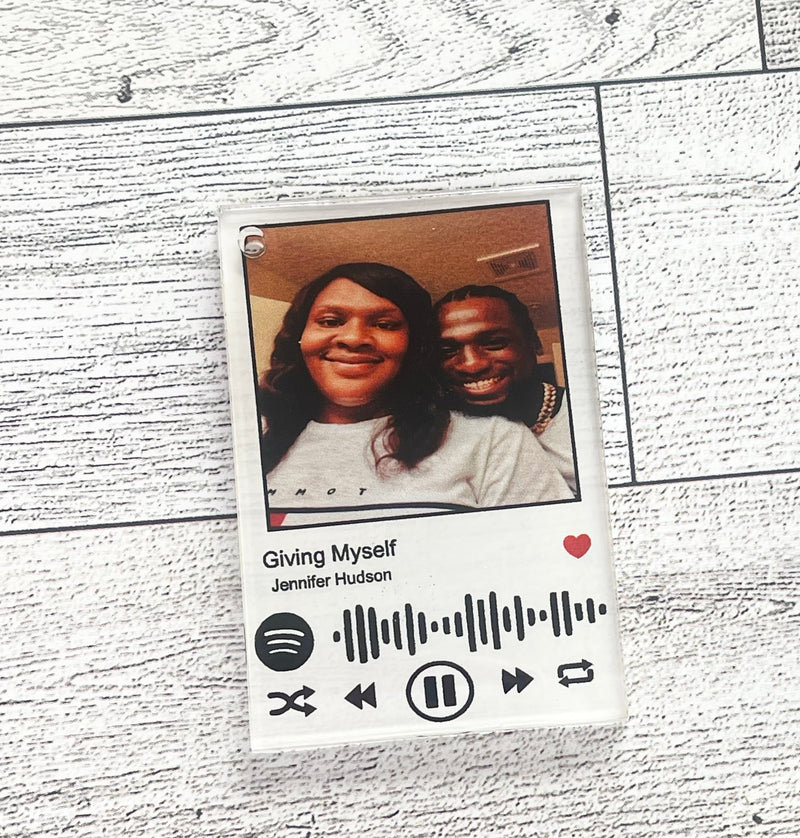 Spotify Keychain | Custom Song Acrylic Keychain | Personalized Music Gift for Music Lovers