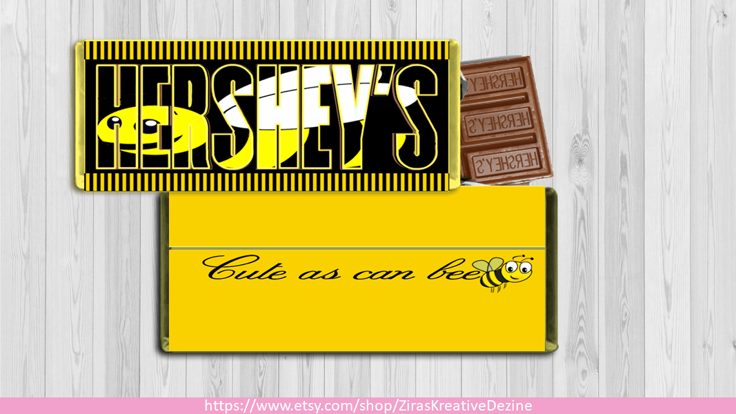 Hershey's Bumble Bee Chocolate Bar Design