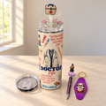 Doctor Gift Set: Doctor Life Tumbler with Pill Lid, Pen and Keychain - lid options