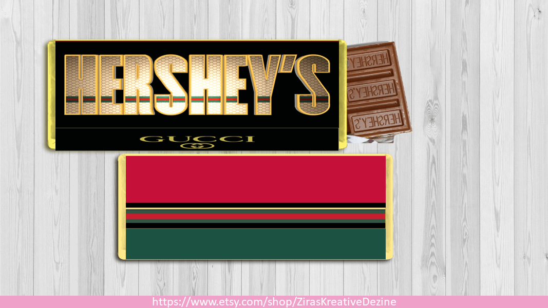 Hershey's Chocolate Bar Wrapper Design, Designer Inspired Party Wedding Favor