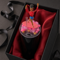 LID ONLY - Pink Gymnast Crystal 3D Tumbler Lid, Removable Magnetic Decorated Cup Lid, Gymnastics Gift, Pink Resin Crystal Drink Topper