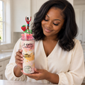 I Am Enough Gymnast Tumbler Gift Set with Pen and Keychain - lifestyle view