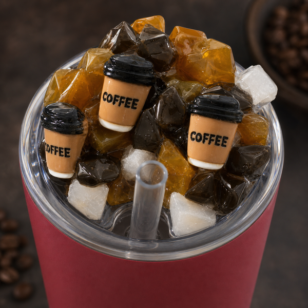 LID ONLY - Coffee Crystal 3D Tumbler Lid, Removable Magnetic Coffee Cup Lid