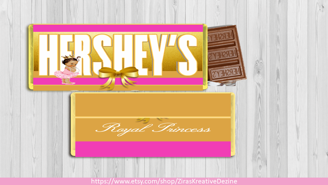 Hershey's Royal Princess Chocolate Bar Design