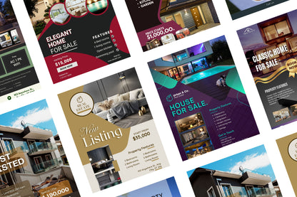 Real Estate | Flyer Template with PLR Rights | Editable in Canva | Customizable | Digital Download | Printable