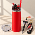 Red Cleaver Tumbler Gift Set with Ghost Keychain and Beaded Pen - full gift set