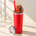 Red Spider Skeleton Hand Tumbler Gift Set, 3D Fake Ice Lid - full gift set