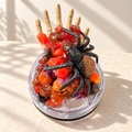 Red Spider Skeleton Hand Tumbler Gift Set, 3D Fake Ice Lid - lid detail