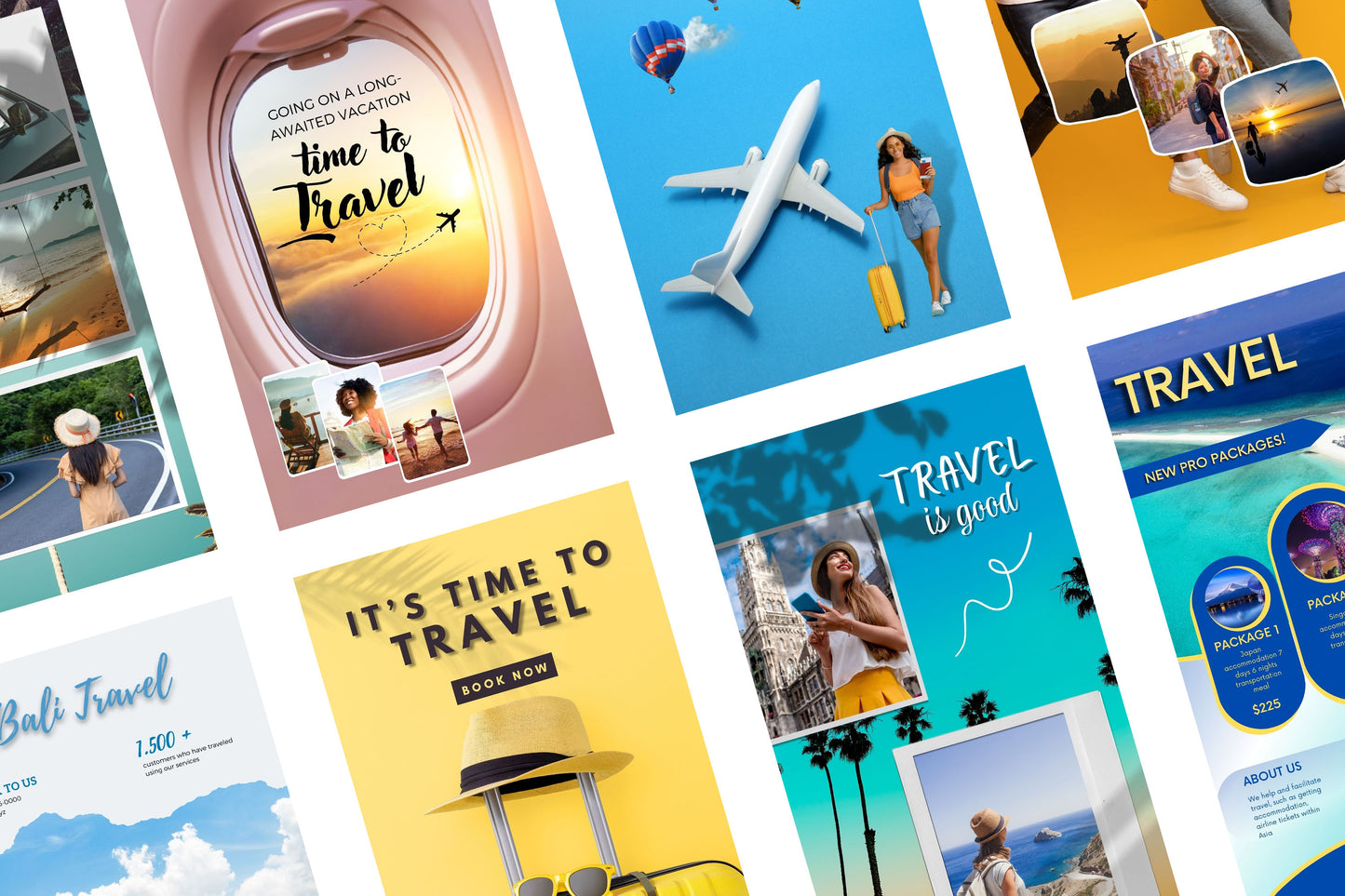 Travel | Instagram Reels Template with PLR Rights | Editable in Canva | Customizable | Digital Download | Printable