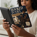 Booked in Navy Kindle Case for Book Lovers
