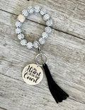 Volleyball Wristlet | Personalized Wood Bead Bracelet for Players | Sports Gift for Volleyball Girls