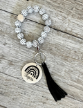 Volleyball Wristlet | Personalized Wood Bead Bracelet for Players | Sports Gift for Volleyball Girls
