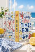 Yellow spine of Summer Boil Club journal reading Boil Club Notes