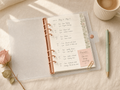 A5 glitter binder with weekly planner insert