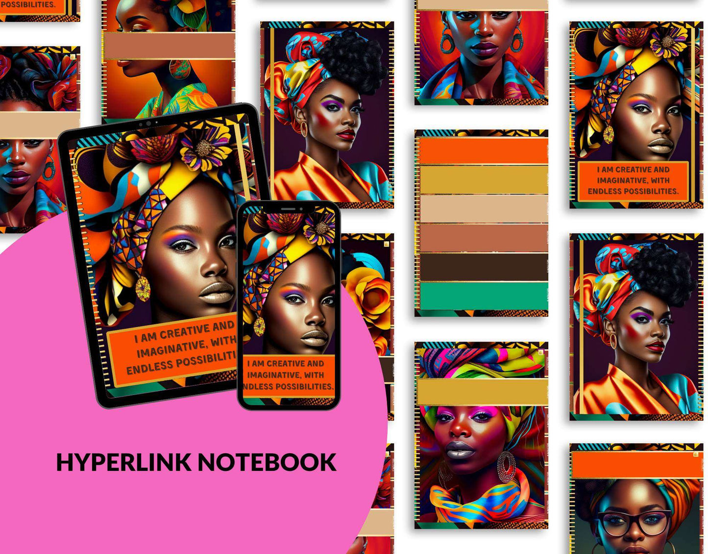 Premium Digital Downloads - Customizable Hyperlinked 6-Subject Notebook for GoodNotes and Zinnia