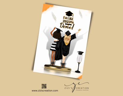 Customizable Graduation Card Digital Download for Canva: Celebrate Your Loved One's Achievements with a Personalized Card