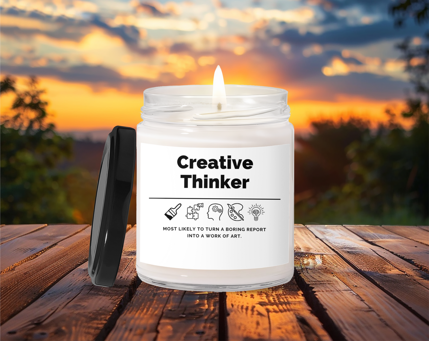 Natural Soy Wax Candle| 9oz Personalized  Eco-Friendly Candle - Coworker Gift, Funny Candle, Best Employee Gift, Retirement Keepsake, Gift