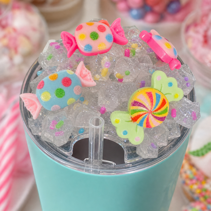 LID ONLY - Candy Party Removable Magnetic 3D Tumbler Lid