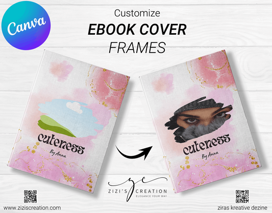 Cutness, Creative Canva Cover Frames for EBooks, Journals, Stories & Magazines - Elevate Your Design Game! | Customizable | Canva Edit