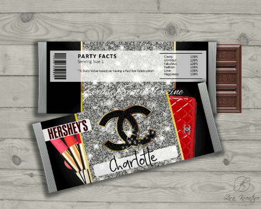 Personalized Hershey's Wrapper Design Printable, Instant Download, Party Labels,