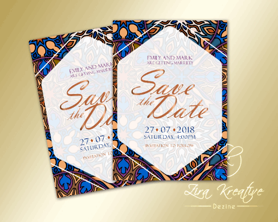 Custom Wedding, Digital Invites in a lovely Modern Blue Design.