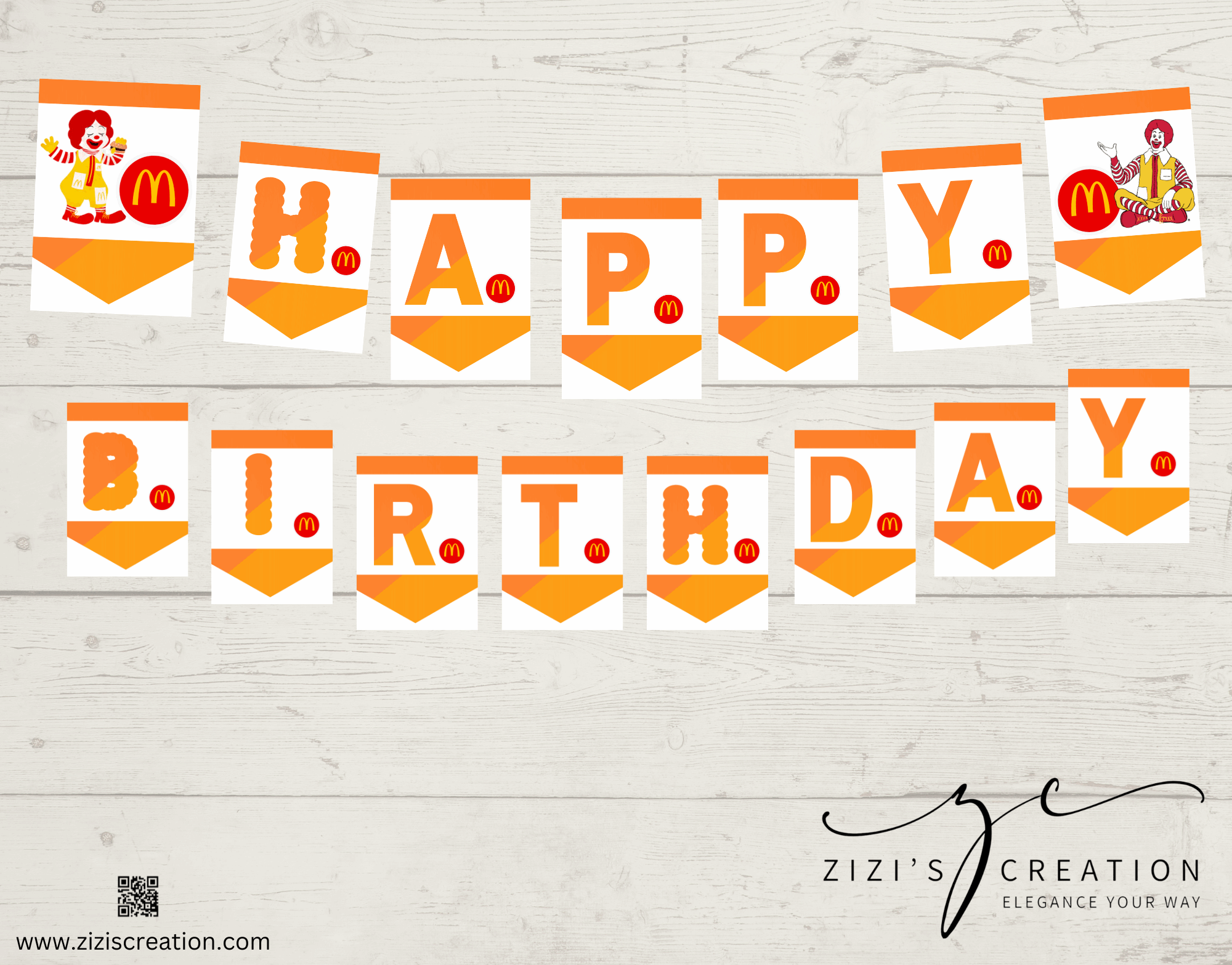 Birthday Banner | Yellow & Red | Unique Personalization | Party-Ready Digital Designs for Kids with Fun-Filled Kids Party Digital Designs