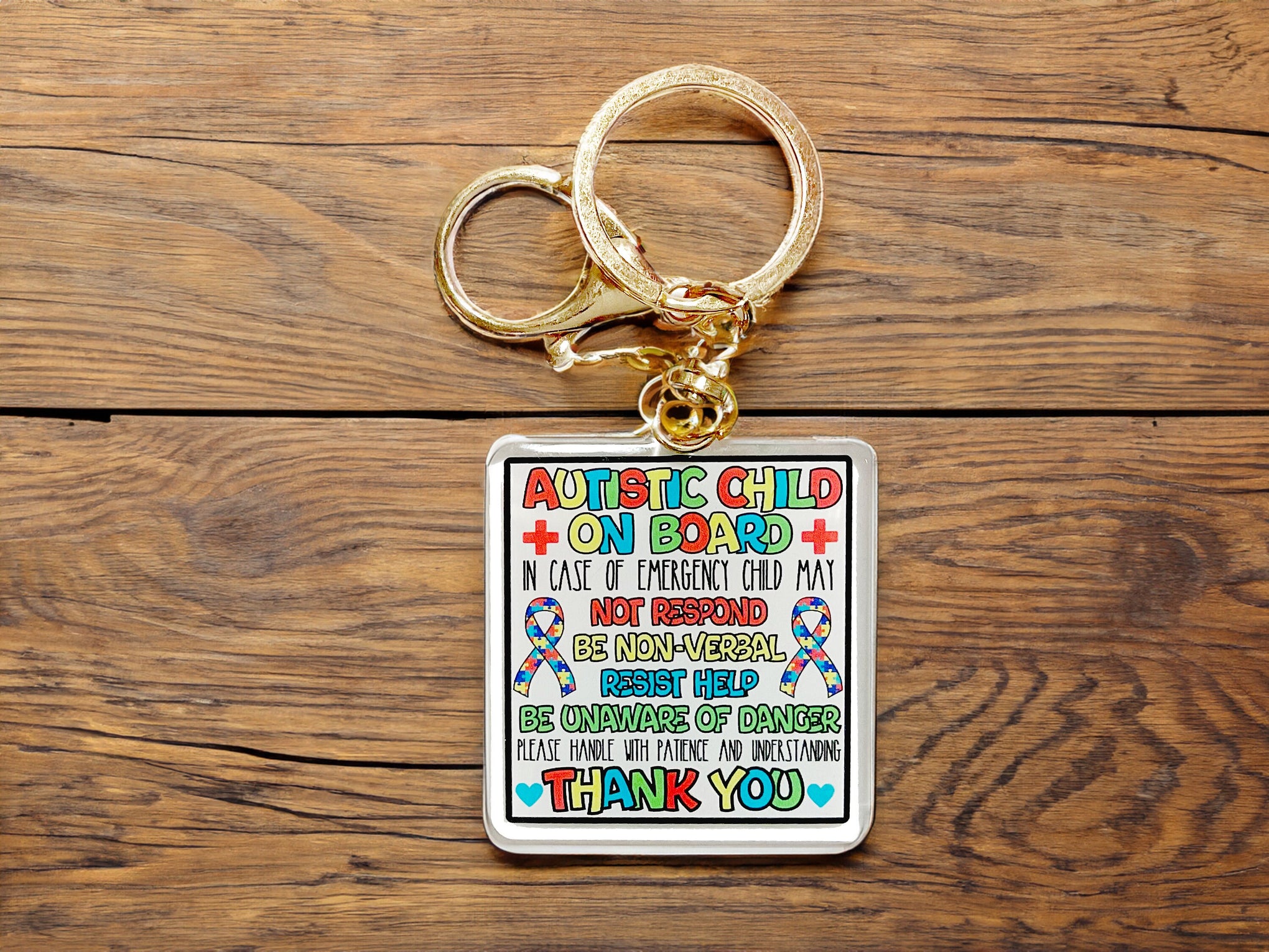 Autistic Child On Board KeyChain