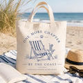 beach reading canvas tote alternate view