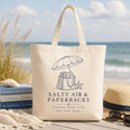 beach reading canvas tote alternate view