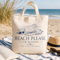 beach reading canvas tote alternate view