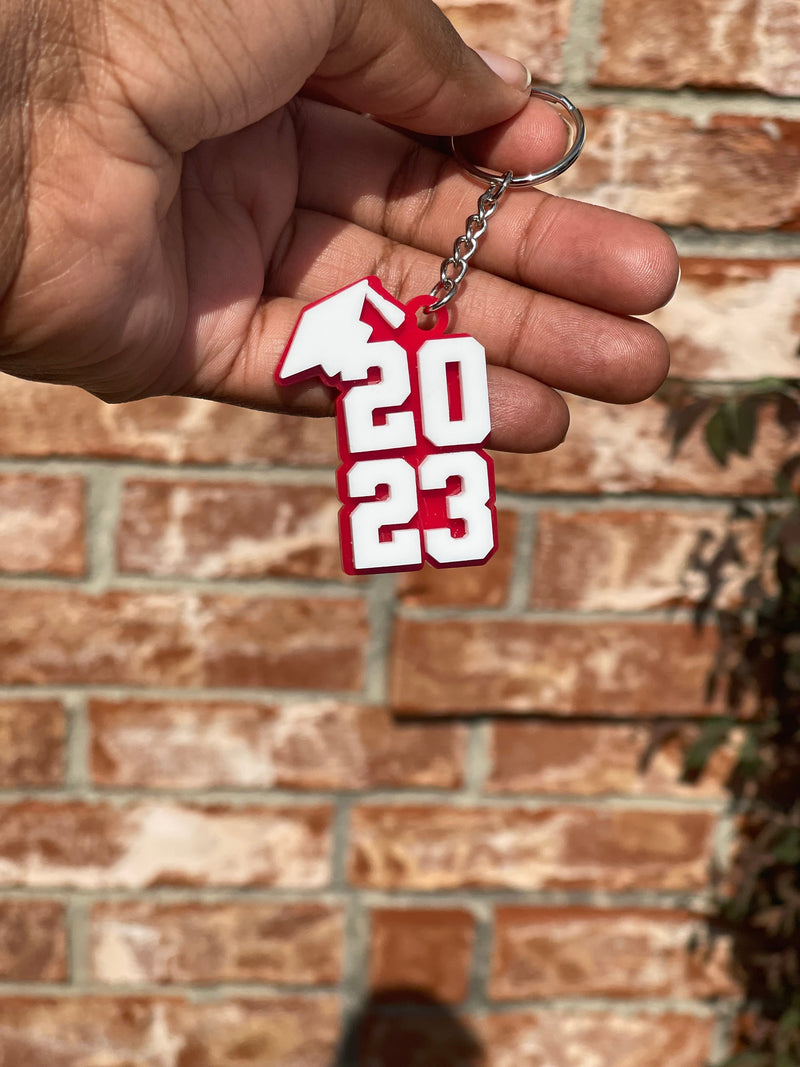 Senior 2023 Keychain | Graduation Keychain | Class of 2023 Grad Gift Accessory