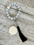 Volleyball Wristlet | Personalized Wood Bead Bracelet for Players | Sports Gift for Volleyball Girls
