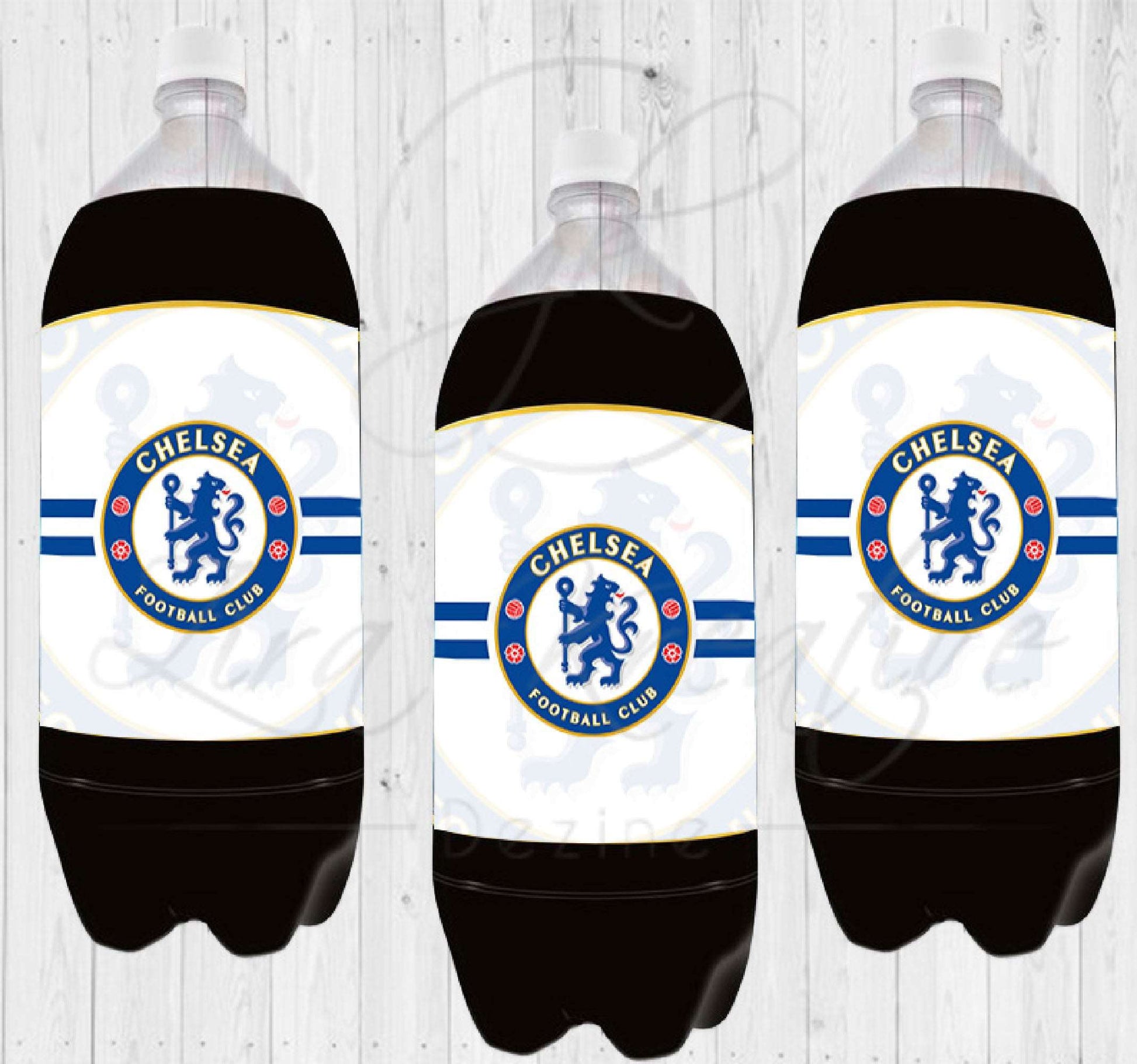 Chelsea FC 2 Liter Bottle Labels, Digital Download, Party Favor