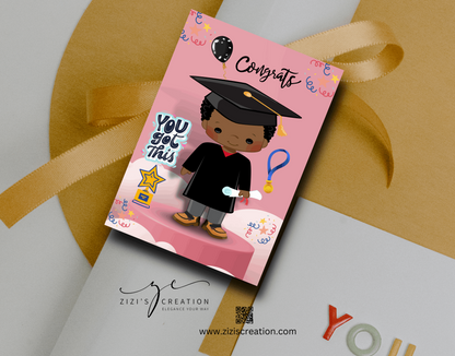 Customizable Graduation Card Digital Download for Canva: Celebrate Your Loved One's Achievements with a Personalized Card