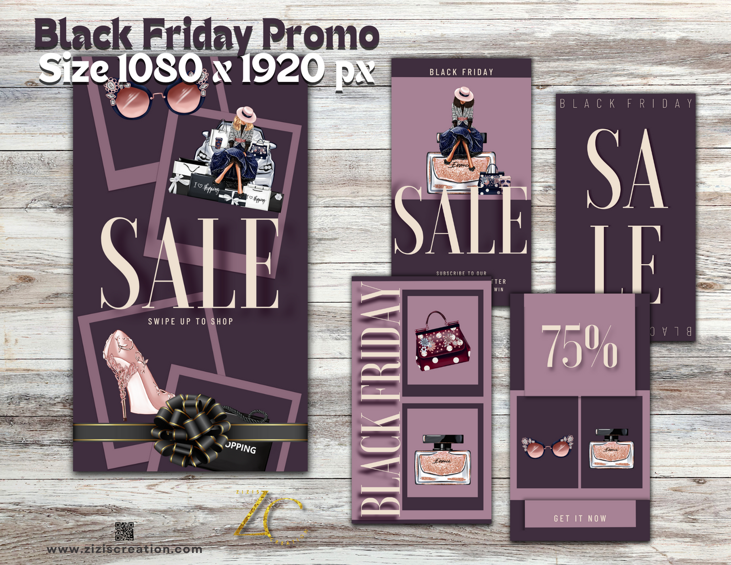 Customizable IG Story Templates | Templates for Canva | Boost Your Black Friday Sales | Editable | Digital download