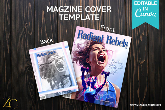 Rebels | Magazine Cover Template with PLR Rights | Editable in Canva | Digital Magazine Cover | Customizable | Digital Download | Printable