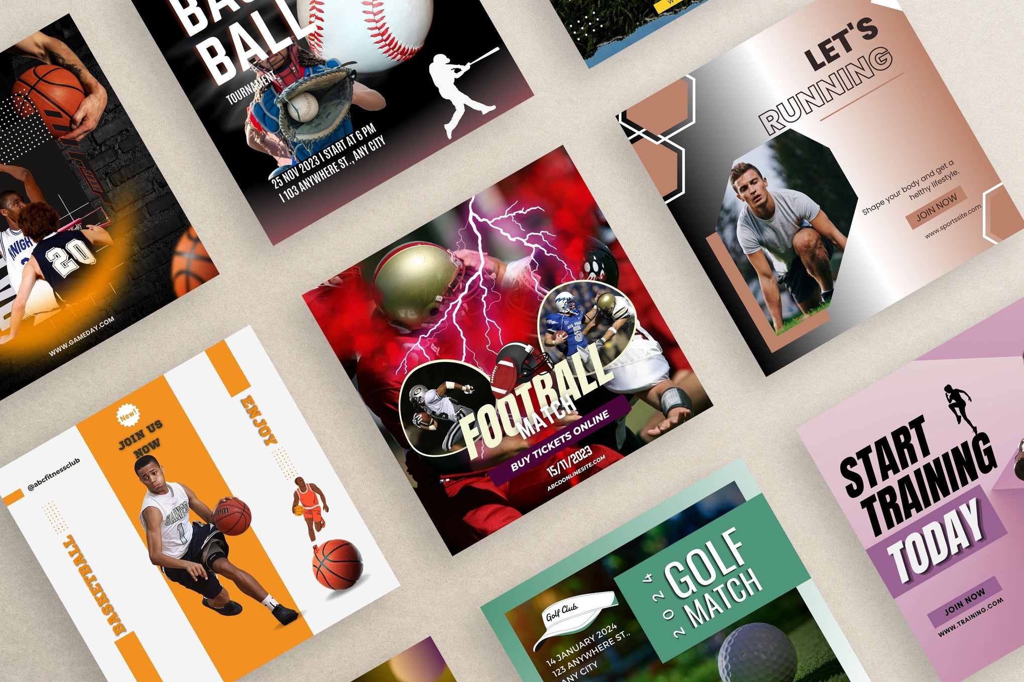 Sports | Instagram Template with PLR Rights | Editable in Canva | Customizable | Digital Download | Printable