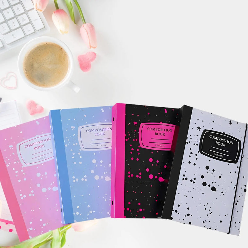 A5 Splash Composition Hardcover Binder - all four color options