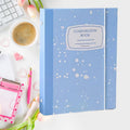 A5 Splash Composition Hardcover Binder in Blue