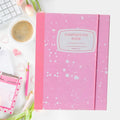 A5 Splash Composition Hardcover Binder in Pastel Pink